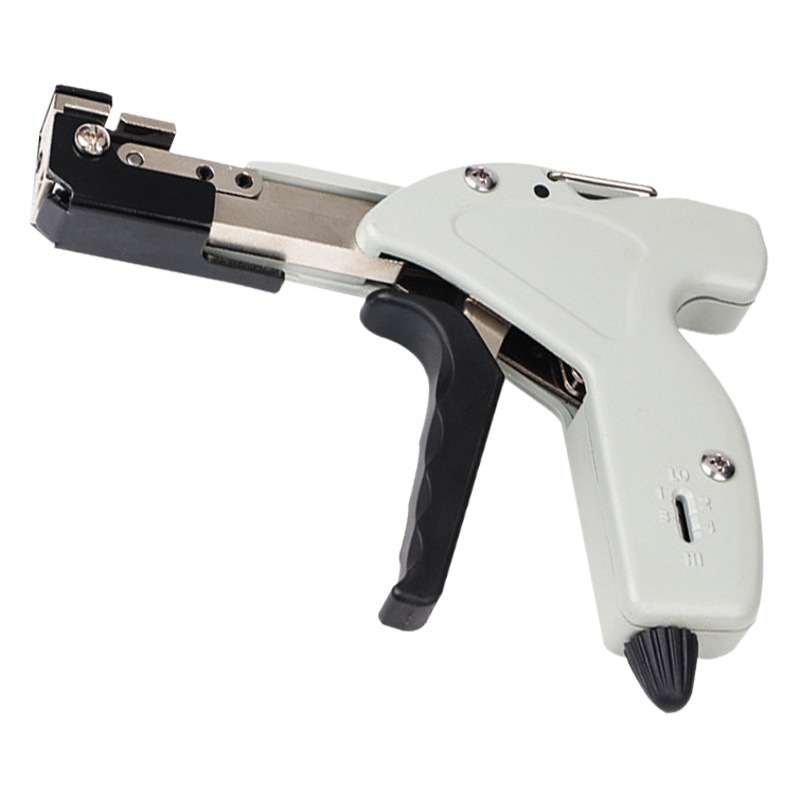 Auto-bloqueo de acero inoxidable pistola de amarre alicates de amarre auto-bloqueo arnés de alambre de apriete herramienta de corte de línea rodante semiautomática Marina