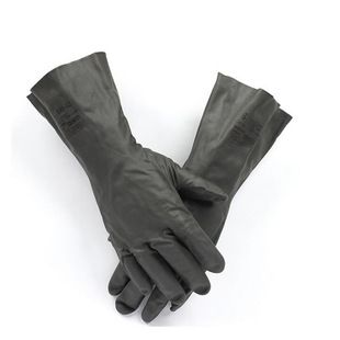 ANSELL 29-865 black rubber gloves industrial acid and alkali resistant solvent resistant protective gloves