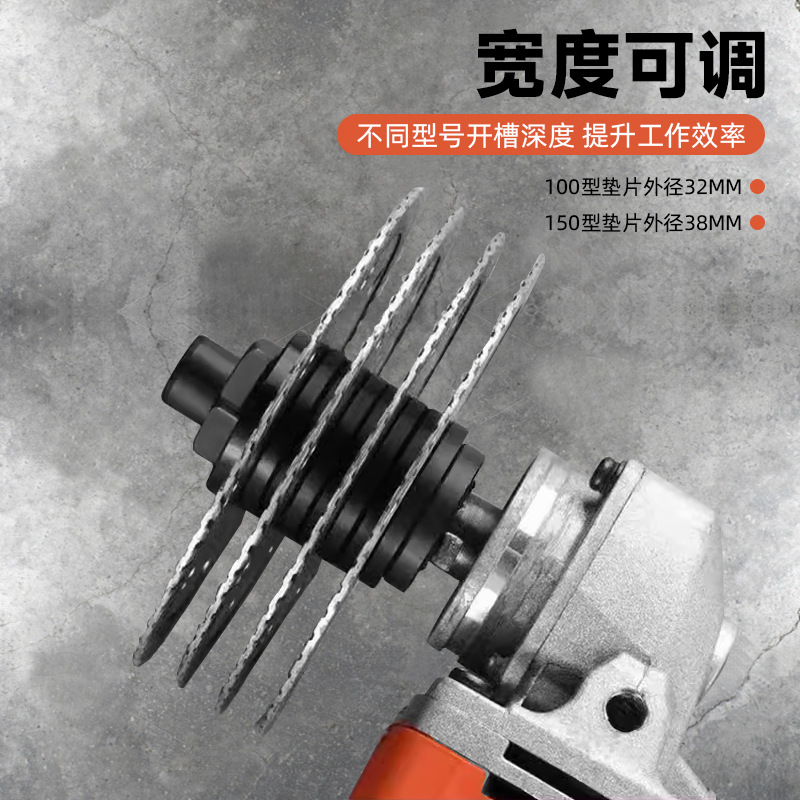 100 형 150 앵글 그라인더 슬롯 머신으로 변경 헤드 물 수력 멀티 피스 절단 가구 장식 인공물