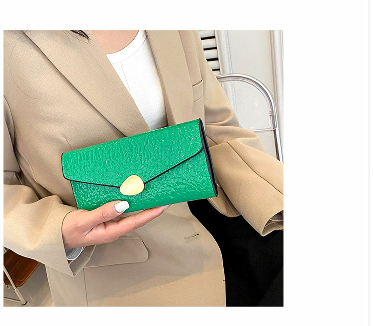 Frau Einfarbig Pu-Leder Schnalle Brieftaschen display picture 9