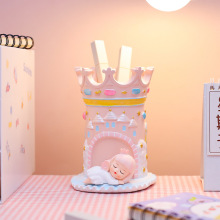 厂家直销办公用品卡皮巴拉铁网笔筒懒人桌面收纳个性家具摆件装饰