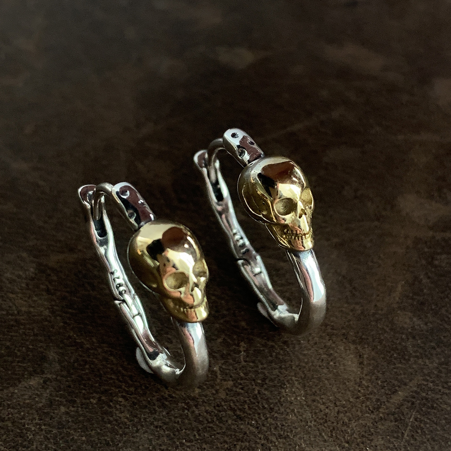 13g Weight 1 Pair Halloween Simple Style Classic Style Skull Copper Earrings