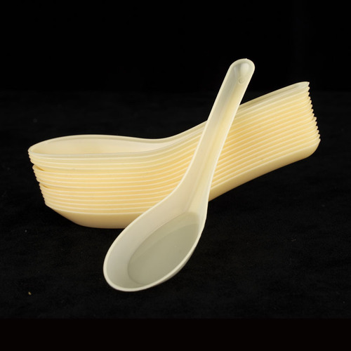 Yaokang disposable spoon plastic household commercial dessert spoon packaged takeaway rice spoon spoon spoon