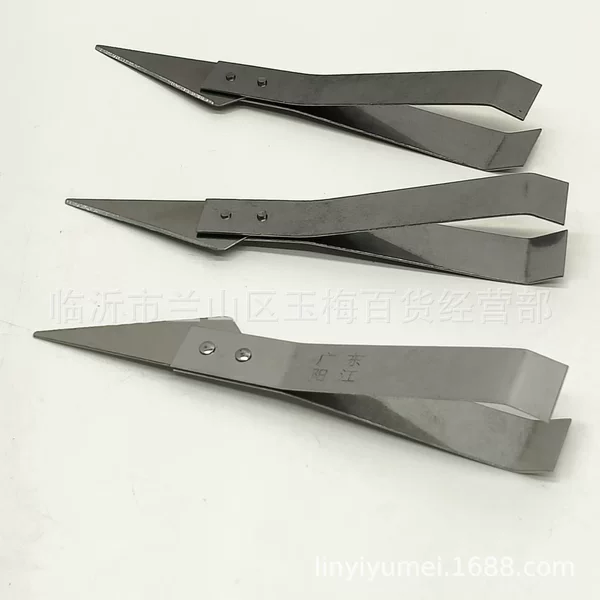 Thickened Stainless Steel Pig Hair Tweezers, Hair Clips, Hair Plucking Clips, Fish Bone Clips, Duck Hair, Goose Hair, Pig Hair Clips