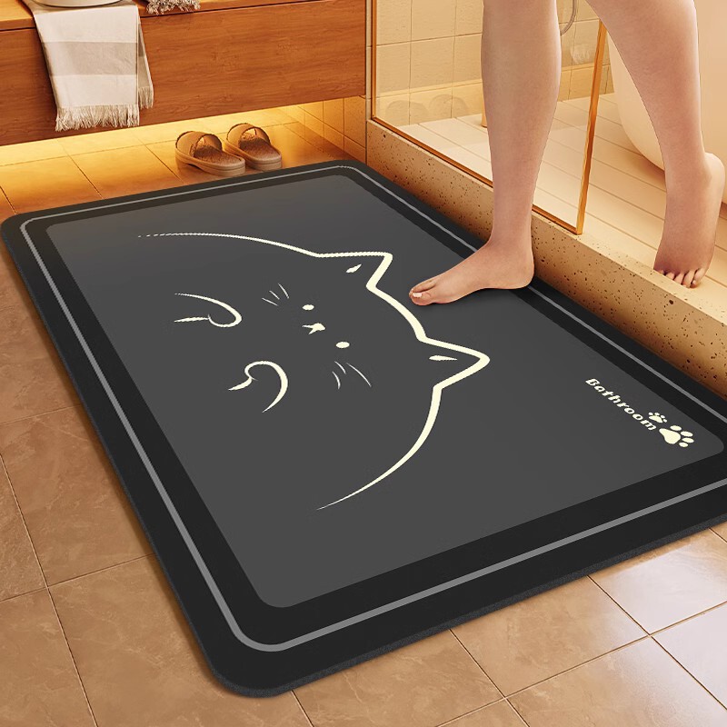 Soft Diatomaceous Earth Absorbent Mat Bathroom Floor Mat Non-Slip Quick-Dry Foot Mat Door Mat Toilet Household Carpet Soft Diatomaceous Earth Absorbent Mat Bathroom Floor Mat Non-Slip Quick-Dry Foot Mat Door Mat Toilet Household Carpet