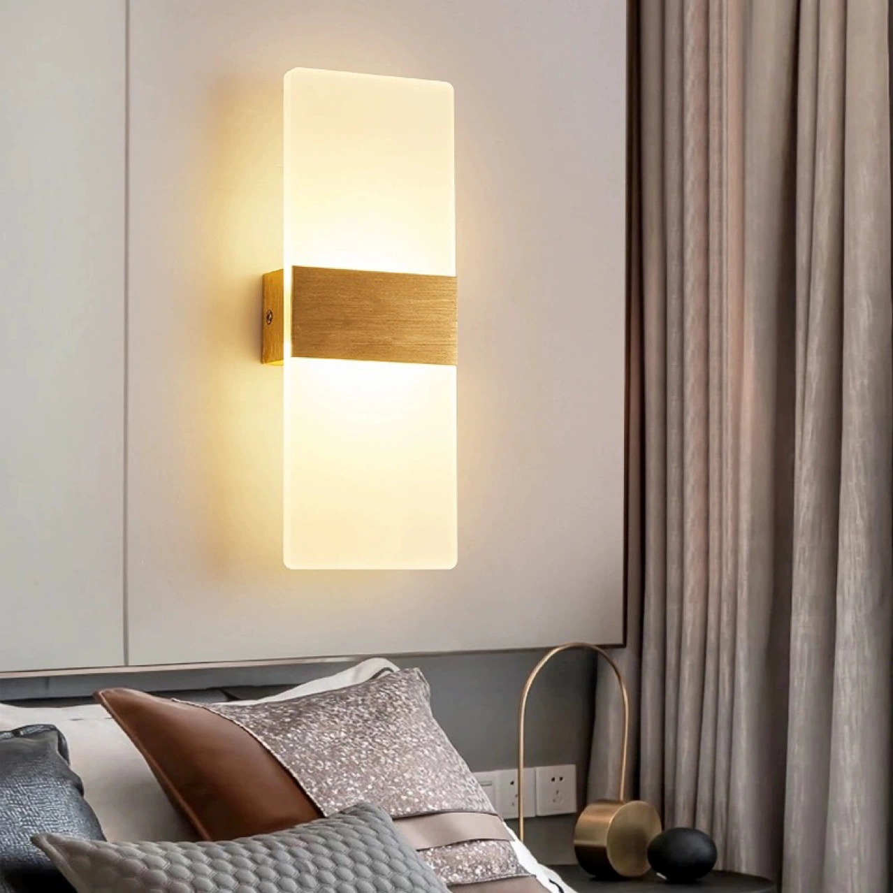 Настенный светильник для отеля, светильник для прохода, акриловый светильник для балкона, двери, передняя всасывающая лампа, креативные прикроватные светильники для спальни, лестницы