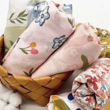 人造棉布料棉绸印花布绵绸面料服装夏季睡衣亲肤人棉布头处理