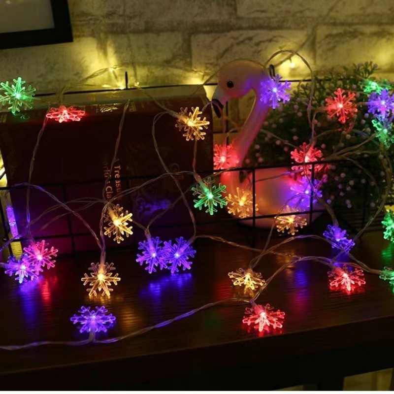 工場卸売 Amazon人気 スノーフレークライトストリング クリスマスツリー ホリデーデコレーション LEDライトストリング 工場直販|undefined
