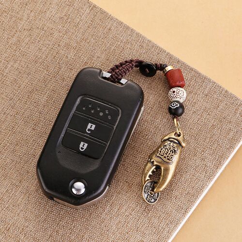 Brass crab claw key chain pendant crab leg pendant money in hand pliers handle piece copper jewelry wholesale