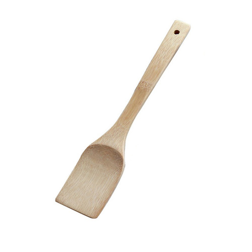 Bamboo spatula non-stick kitchen cooking stir-fry bamboo spatula household non-damage pot square long handle bamboo spatula wooden spatula