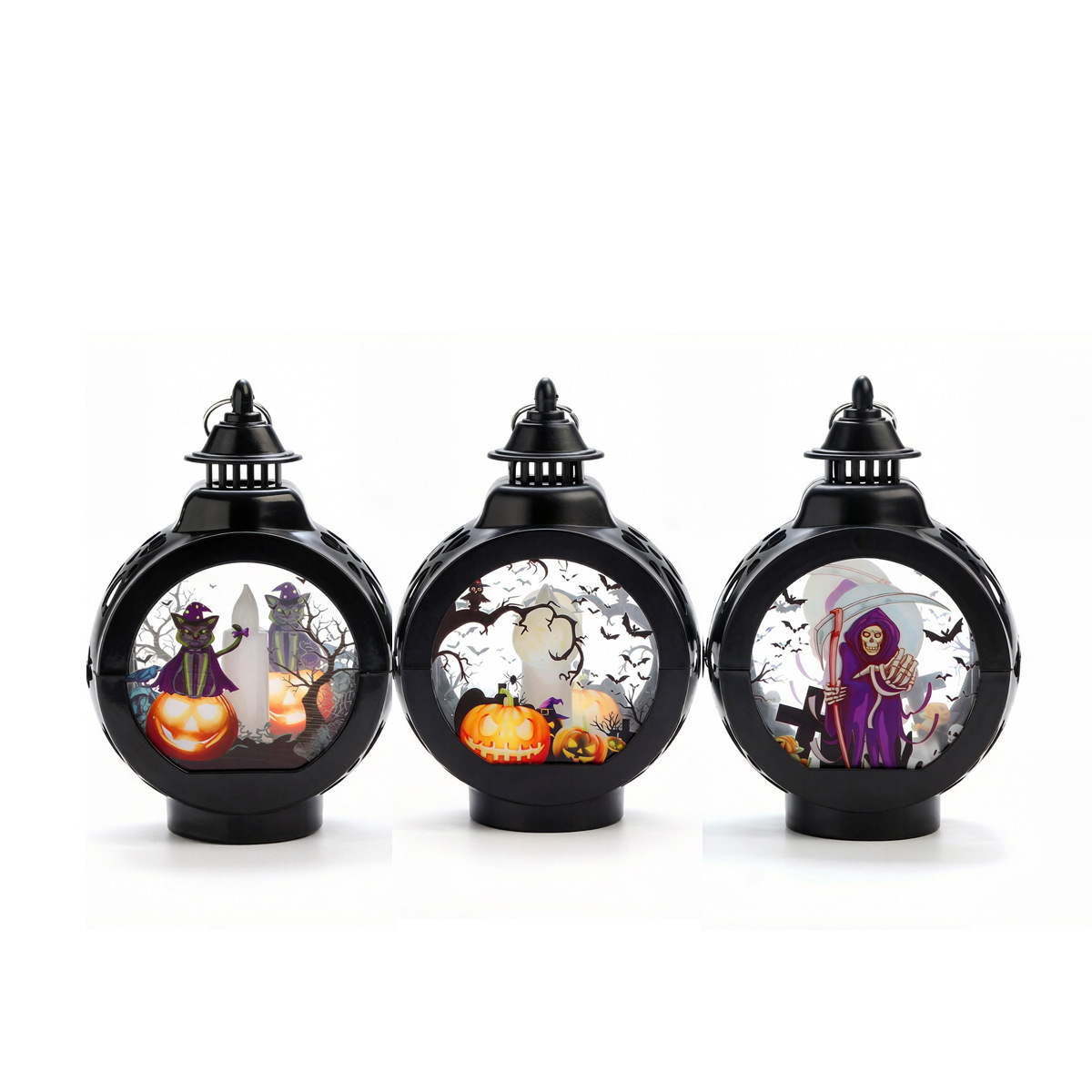 Decoraciones de Halloween transfronterizas lámpara de calabaza lámpara de mano LED luz de noche bar decoración de atmósfera de habitación