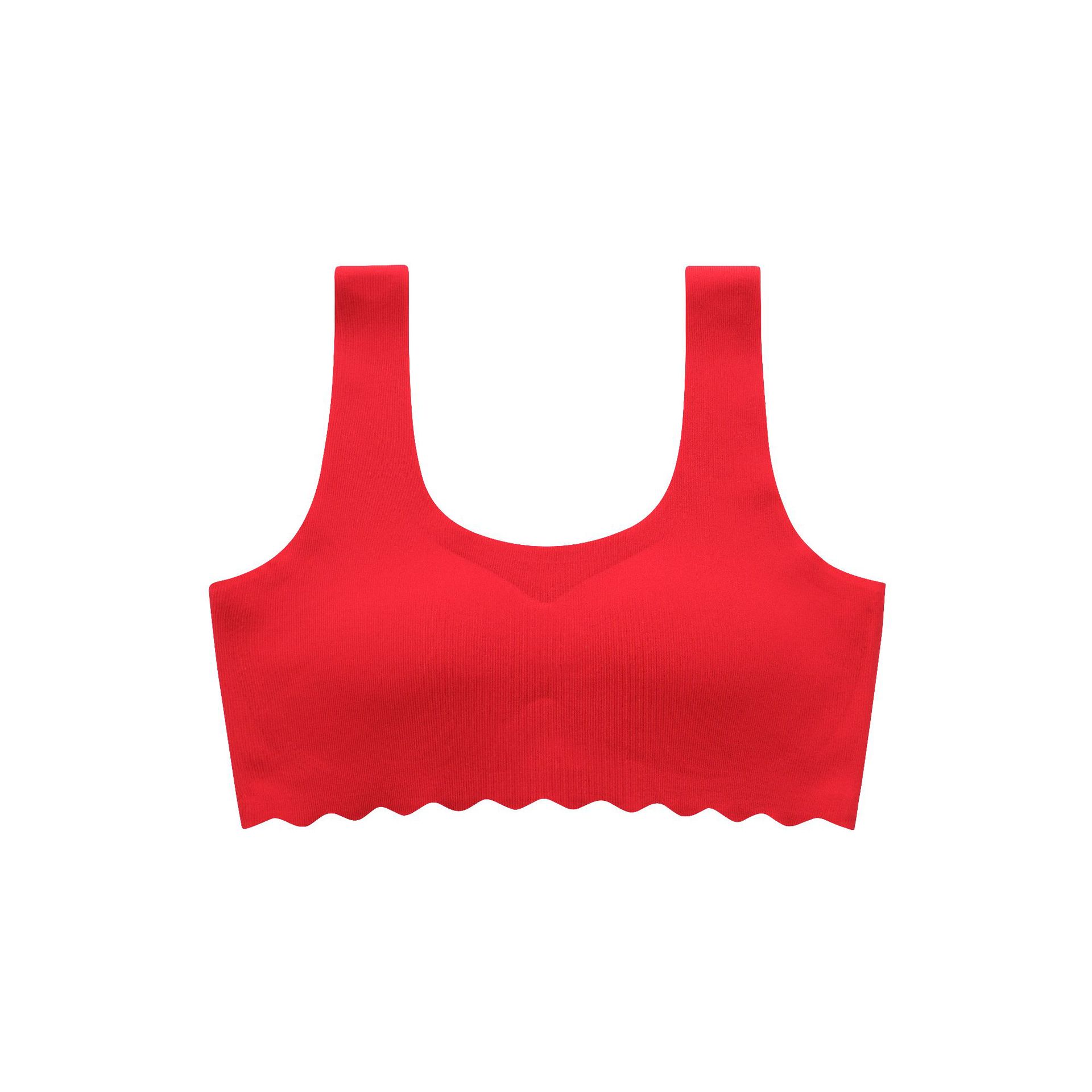 Festivo rojo nacimiento año chica ropa interior estudiante Junior High School chica chaleco período de desarrollo grande niños chica sujetador