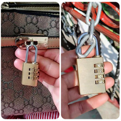 Copper password lock wholesale mini luggage student home trolley case gym locker suitcase password lock