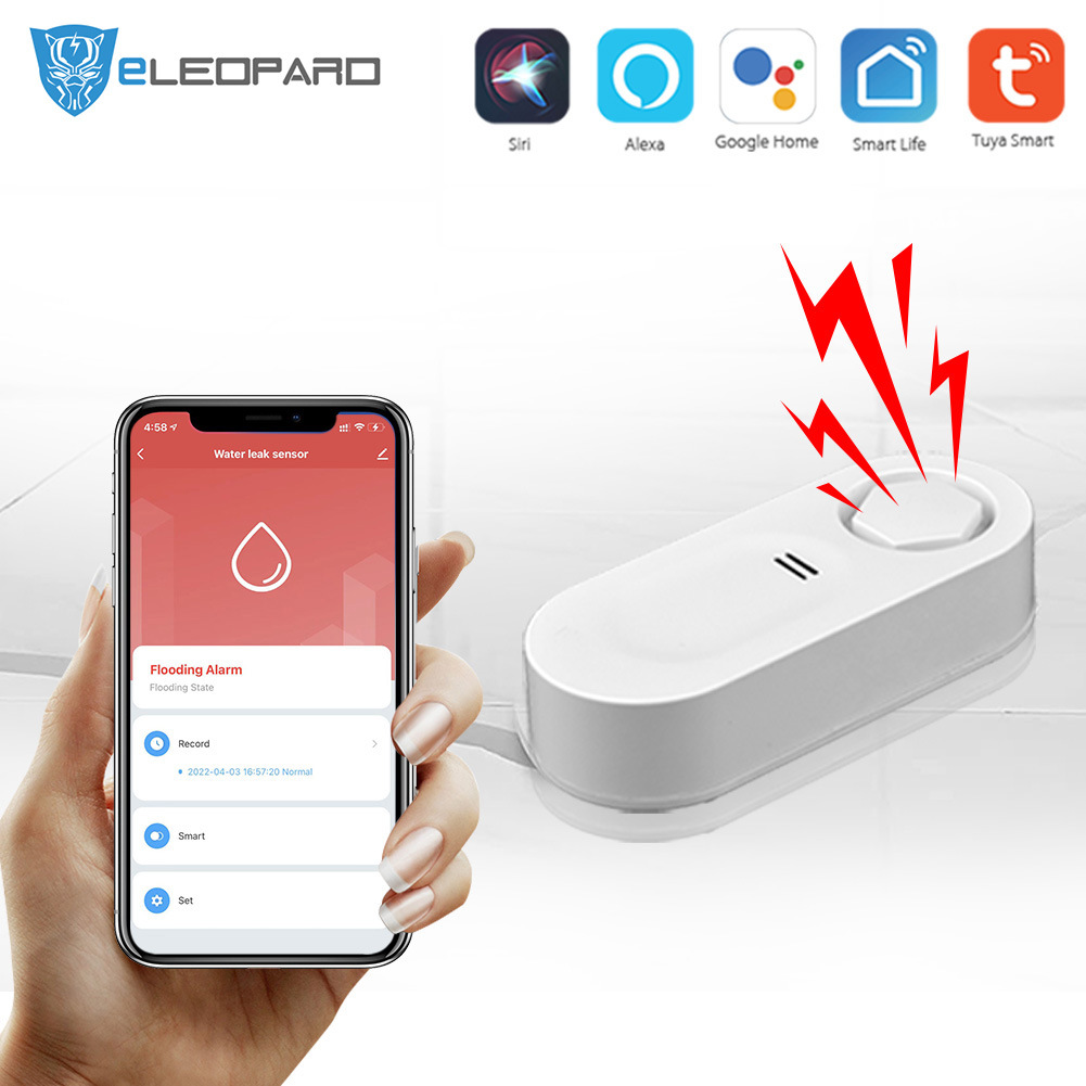 涂鸦智能wifi漏水探测器家用水浸传感器水位声音报警器水浸报警器