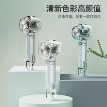 跨境2025年新款创意透明冰敷风扇 迷你涡轮便捷USB半导体手持风扇
