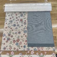 原创版权 美式法式乡村田园棉麻印花窗帘窗纱样本M010