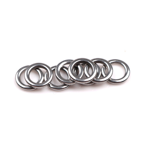 Spinning single circle iron plate 304 stainless steel solid seamless single ring connecting ring offshore fishing seal solid ring