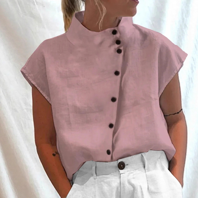 2026 New Product Cross-Border Hot-Selling Button-Down Stand-Collar Casual Shirt, High-Quality Factory Direct Supply, Supports Dropshipping 2026 New Product Cross-Border Hot-Selling Button-Down Stand-Collar Casual Shirt, High-Quality Factory Direct Supply, Supports Dropshipping