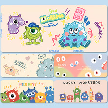 动漫风鼠标垫怪兽大学高清印花键盘垫子加大加厚锁边大号办公桌垫