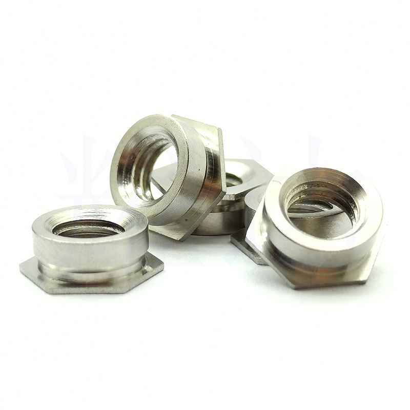 批发五金镶入螺母F-440-1 F-440-2齐平螺母六角螺母304不锈钢螺丝