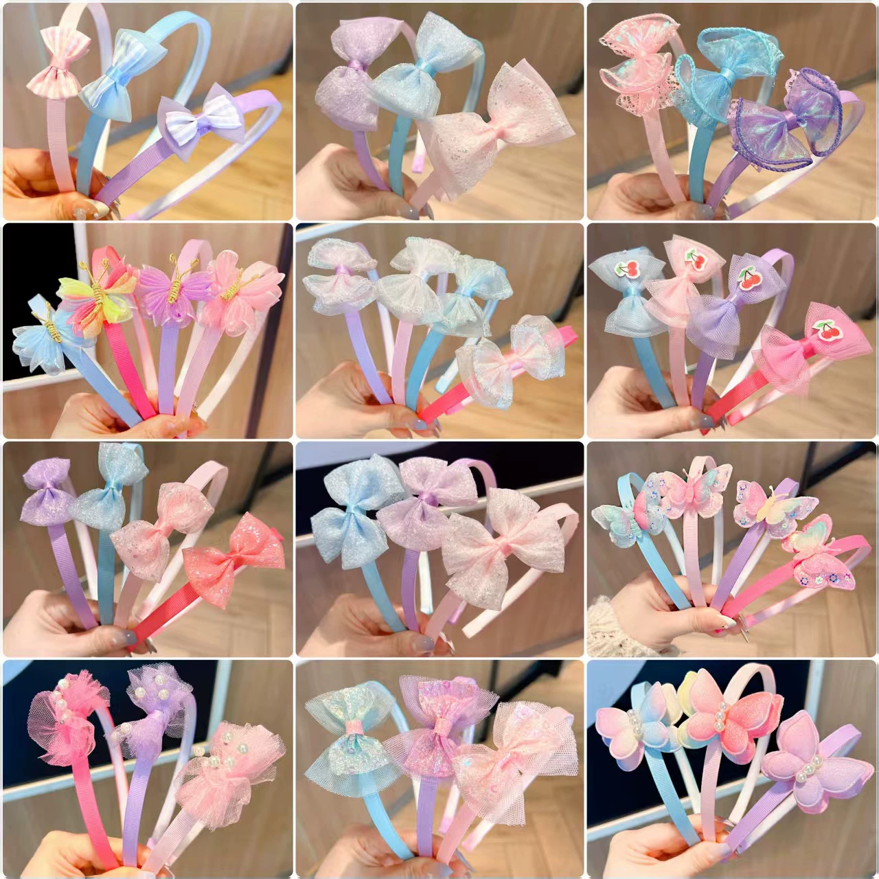 Детская повязка на голову с пряжкой для волос в виде леденца, повязка на голову с бантом для девочек, аксессуары для волос принцессы в виде конфет, трансграничная интернет-знаменитость