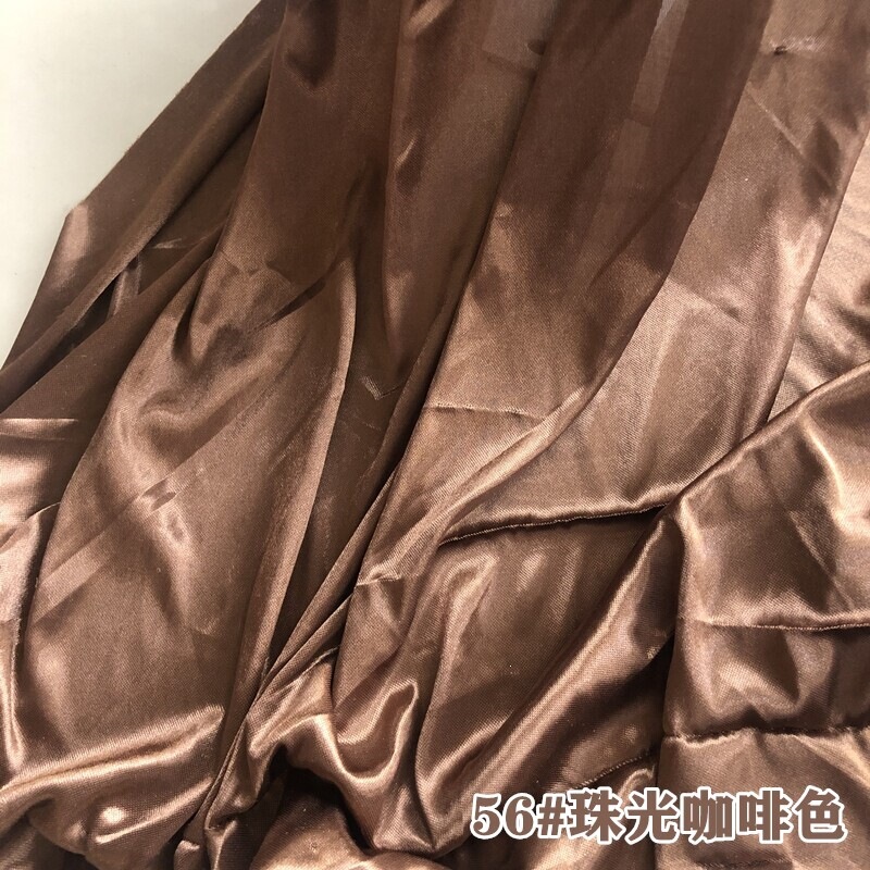 Ice Silk Fabric with a Pearlescent Shine, Ice Silk Fabric with a Glossy Finish, Fabric for Wedding Scene Decoration, Background Fabric, Coffee Color Ice Silk Fabric with a Pearlescent Shine, Ice Silk Fabric with a Glossy Finish, Fabric for Wedding Scene Decoration, Background Fabric, Coffee Color