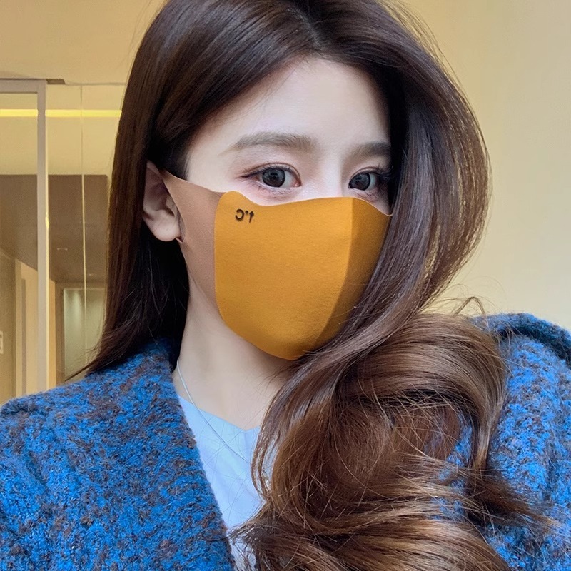 美拉德口罩秋冬加厚保暖防晒时尚透气面罩显瘦立体韩版可水洗女士|undefined