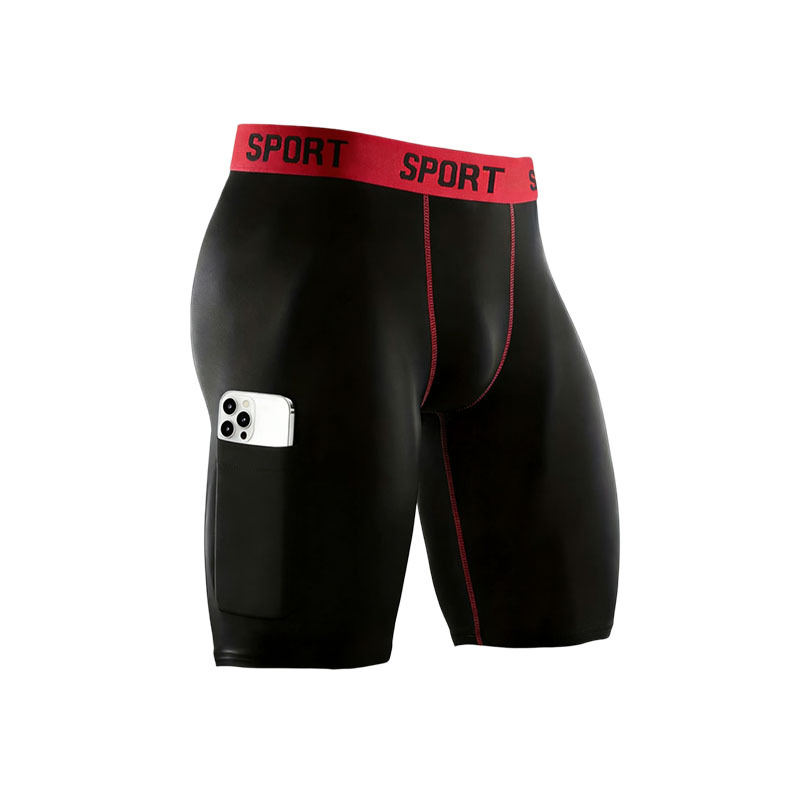 Pantalones interiores de hombre transfronterizas alargadas pantalones interiores deportivas de hombre anti-desgaste piernas de bolsillo anti-desgaste entrepierna larga para correr
