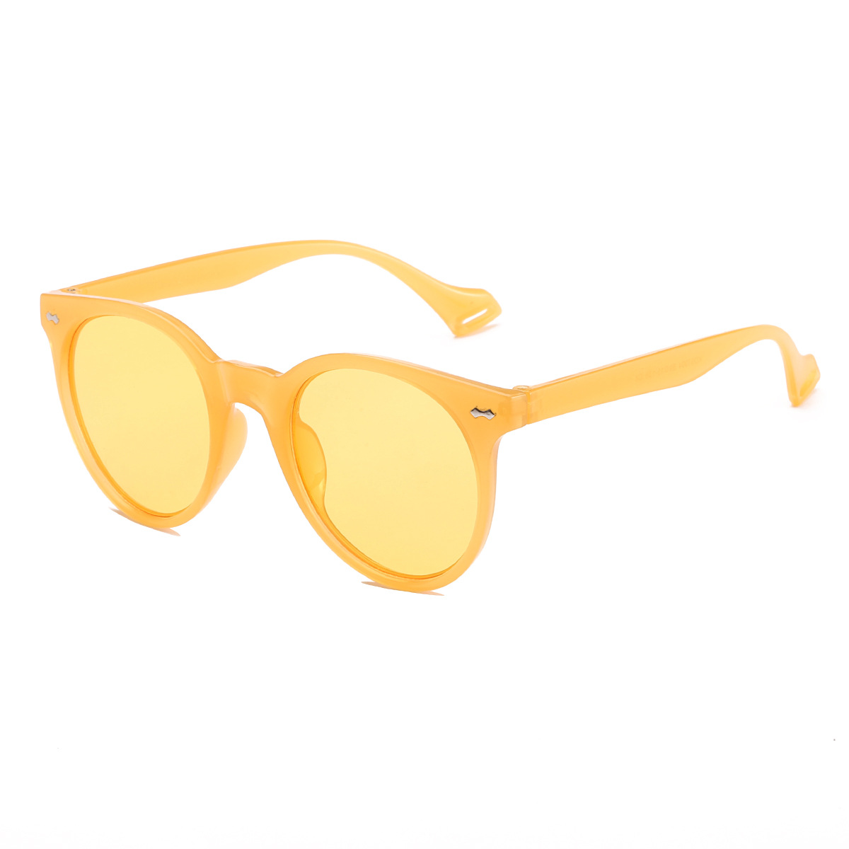 2021 nuevo marco redondo gafas de sol transfronterizo mi clavo estilo europeo y americano cóncavo gafas de sol selfie gafas de sol 97094