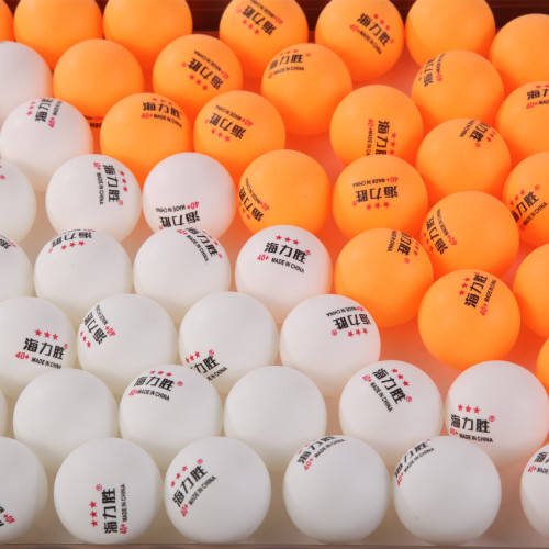 Hailisheng Star Table Tennis New Material ABS40+ Training High Elasticity and Durable Table Tennis Factory Direct Sales and Wholesale