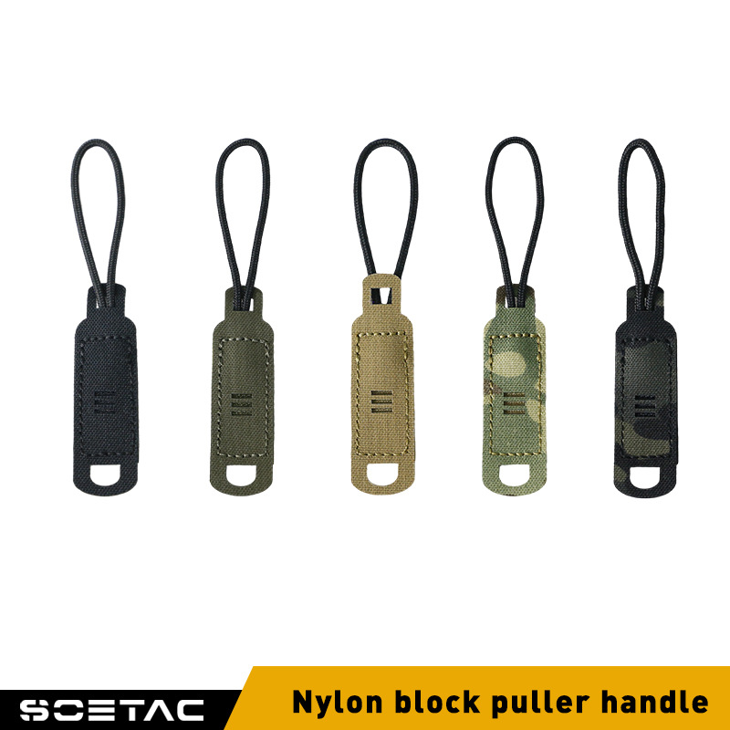 SOETAC Cache Nylon Handle EDC Keychain Accessories Velcro Handle Tactical Clipper