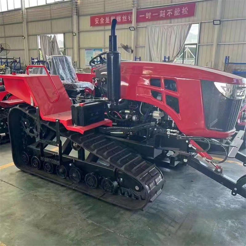 Tractor tipo rastreo pequeño multifuncional micro-agüe y seco de tierra cultivada microflaculante de montaña colina cultivadora agrícola