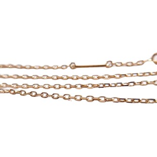 Kaleidoscope, fashionable necklace, brand chain for key bag , 18 carat white gold, high-quality style 5