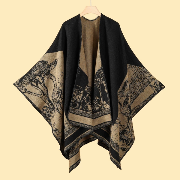 Mountain forest deer black camel