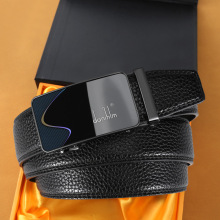 男士皮带二层牛皮自动扣腰带商务休闲百搭皮带轻奢新款裤腰带高档