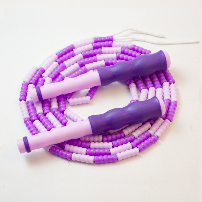 보라색 5 m 건너 뛰는 부드러운 구슬 로프