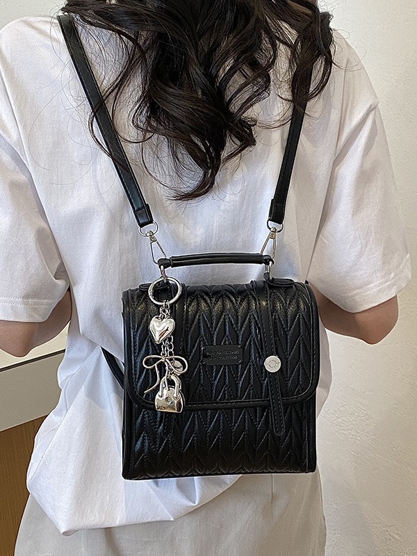 Bolso para mujeres 2026 primavera y verano nuevo estilo simple plegado pequeño bolso de moda moda estilo universitario bolso