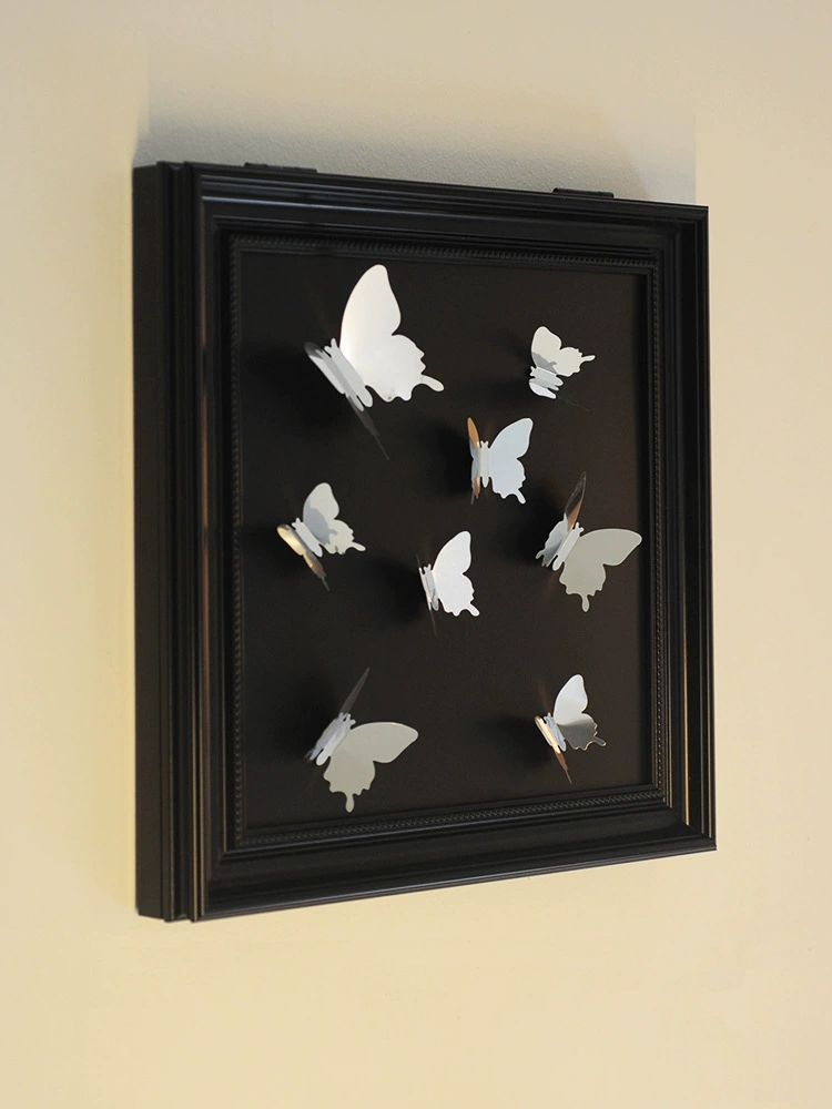 Простая современная декоративная картина для гостиной, декоративная картина с бабочкой, китайская ретро-подвесная картина, декоративная картина в форме метра, нормкор