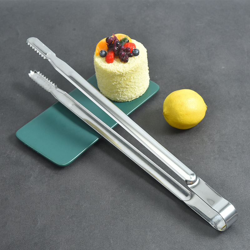 Korean style barbecue clip pickle clip steak clip lengthened stainless steel food clip food clip kitchen baking bread clip