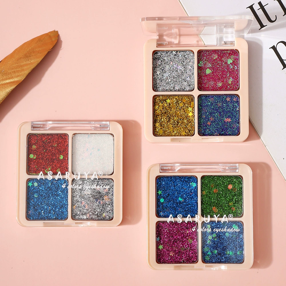 Четырехцветные блестящие тени для век Ашарея