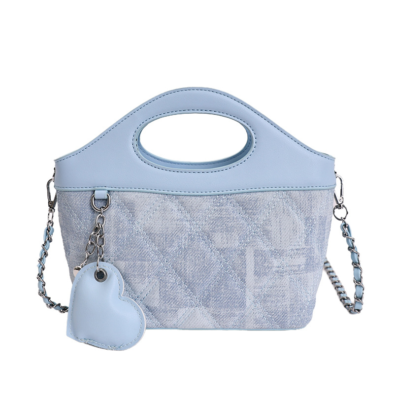 Bolsa de cadena de diamante diaria bolsa de cuero suave de mujer 2026 nuevo verano relajado bolsa de hombro inclinada para viajar