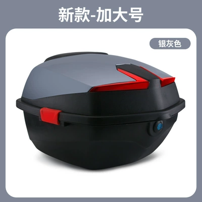 Box for Scooter Tail Box | Motorcycle Safety Supplies - ling-ying-no1-silver-grey-send-installation-accessories-single-tail-box