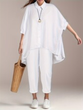 F 10612 Fashionable Loose Shirt ���ɳ��� ŷ���羳����ѷ