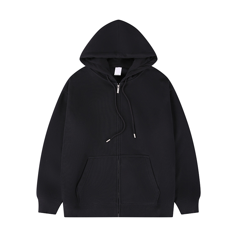 남성용 지퍼 가디건 후드티 가을 신상 320G 헤비웨이트 와이드핏 루즈핏 무지 후드티 자켓
