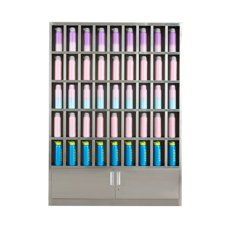 Шкаф для чашек для воды из нержавеющей стали, мастерская для сотрудников, шкаф для чашек для чая из нержавеющей стали, шкаф для посуды из нержавеющей стали, миска и палочки для еды, шкаф для размещения чашек для воды