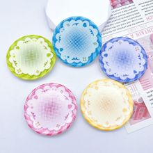 渐变细闪盘子卡通diy树脂配件创意手工发夹饰品手机壳鞋扣配饰批