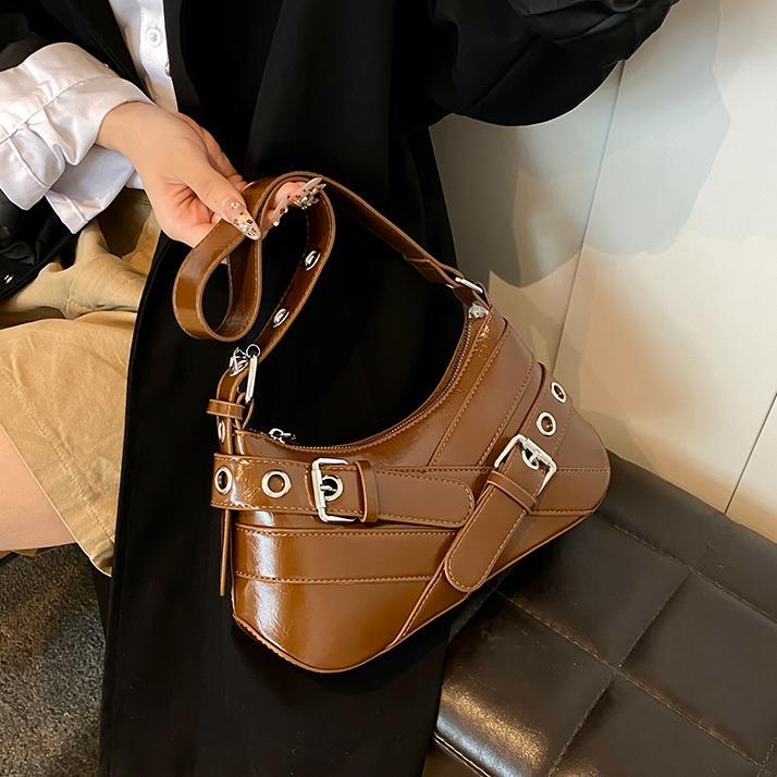 Bolsa de brazo coreana de moda retro 2024 nuevo nicho de moda bolsas de motocicleta de alta calidad bolsas de hombro
