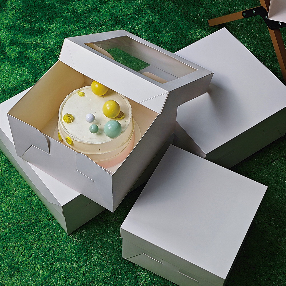惠州方知高端生日蛋糕盒生日蛋糕打包盒一次性盒子蛋糕盒带窗