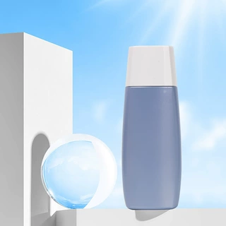 塑料防晒霜瓶 80ml塑料粉底液化妆品瓶 pp隔离护手霜分装瓶可定制