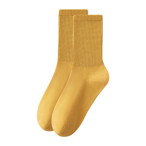 Cotton Socks for Women Spring and Autumn Thin Cotton Socks 100% Cotton Women's Casual Anti-Pilling Mid-Calf Socks Zhuji Women's Socks Wholesale